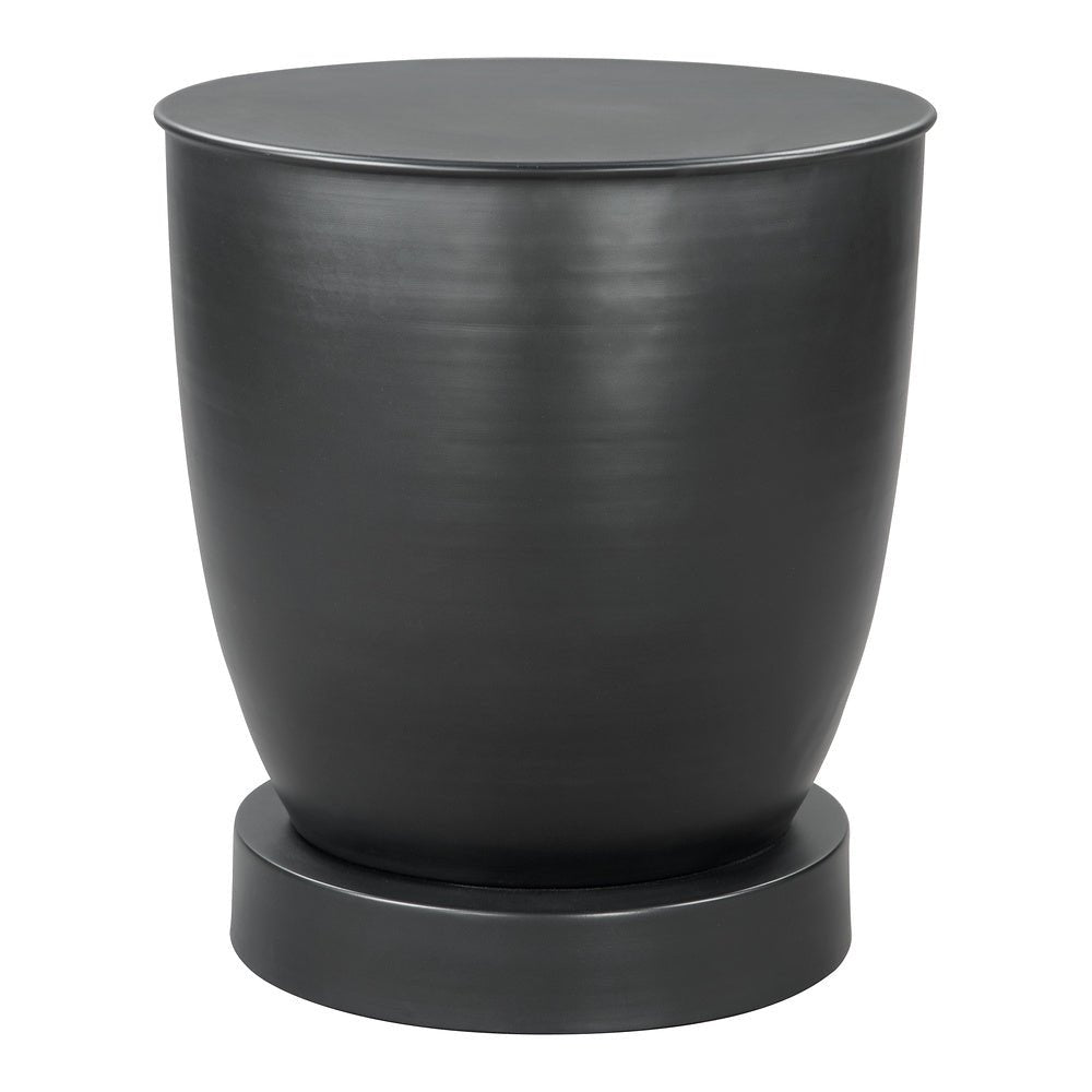 Mesa Auxiliar para Habitación de Hotel - ZUO BAKU - Negro - Estructura y Cubierta en Hierro con Recubrimiento en Polvo - 109755 - Zuo - NOGAL BEAT - Mesa Comercial Interior