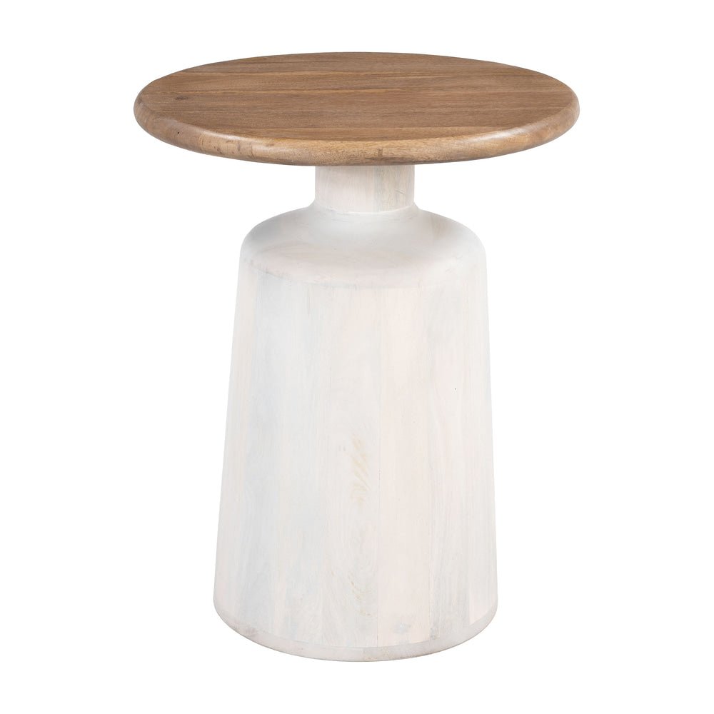 Mesa Auxiliar para Habitación de Hotel - ZUO GOBLET - Varios Colores - Estructura y Cubierta en Madera de Mango - 110734 - Zuo - NOGAL BEAT - Mesa Comercial Interior