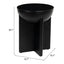 Mesa Auxiliar para Habitación de Hotel - ZUO TUME - Negro - Cubierta de Madera de Mango Pintada y Estructura de Madera de Mango - 110239 - Zuo - NOGAL BEAT - Mesa Comercial Interior