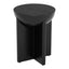Mesa Auxiliar para Habitación de Hotel - ZUO TUME - Negro - Cubierta de Madera de Mango Pintada y Estructura de Madera de Mango - 110239 - Zuo - NOGAL BEAT - Mesa Comercial Interior