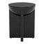 Mesa Auxiliar para Habitación de Hotel - ZUO TUME - Negro - Cubierta de Madera de Mango Pintada y Estructura de Madera de Mango - 110239 - Zuo - NOGAL BEAT - Mesa Comercial Interior