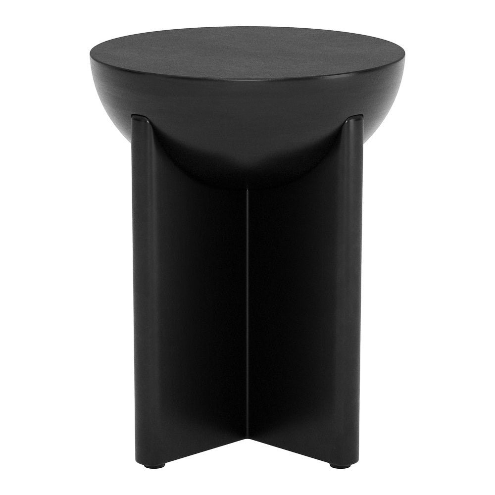 Mesa Auxiliar para Habitación de Hotel - ZUO TUME - Negro - Cubierta de Madera de Mango Pintada y Estructura de Madera de Mango - 110239 - Zuo - NOGAL BEAT - Mesa Comercial Interior