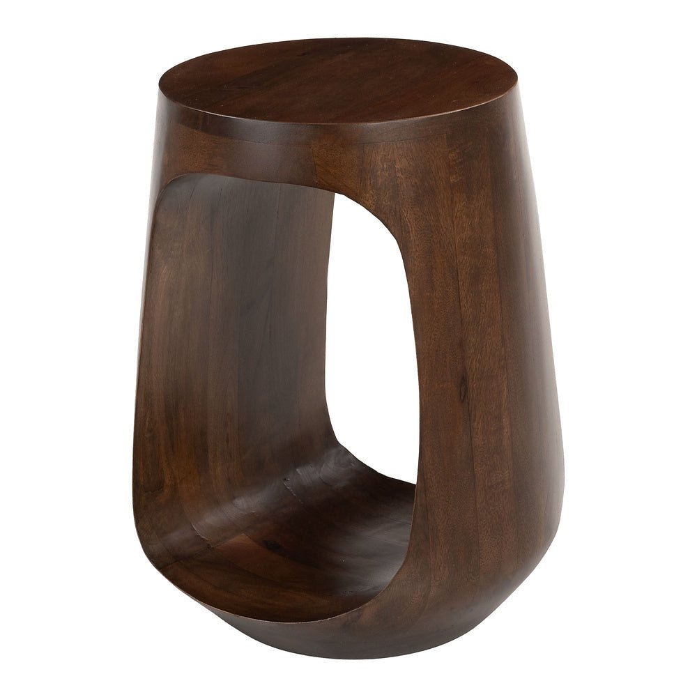 Mesa Auxiliar para Lobby de Hotel - ZUO OKNO - Nogal - Estructura y Cubierta en Madera de Mango - 110242 - Zuo - NOGAL BEAT - Mesa Comercial Interior