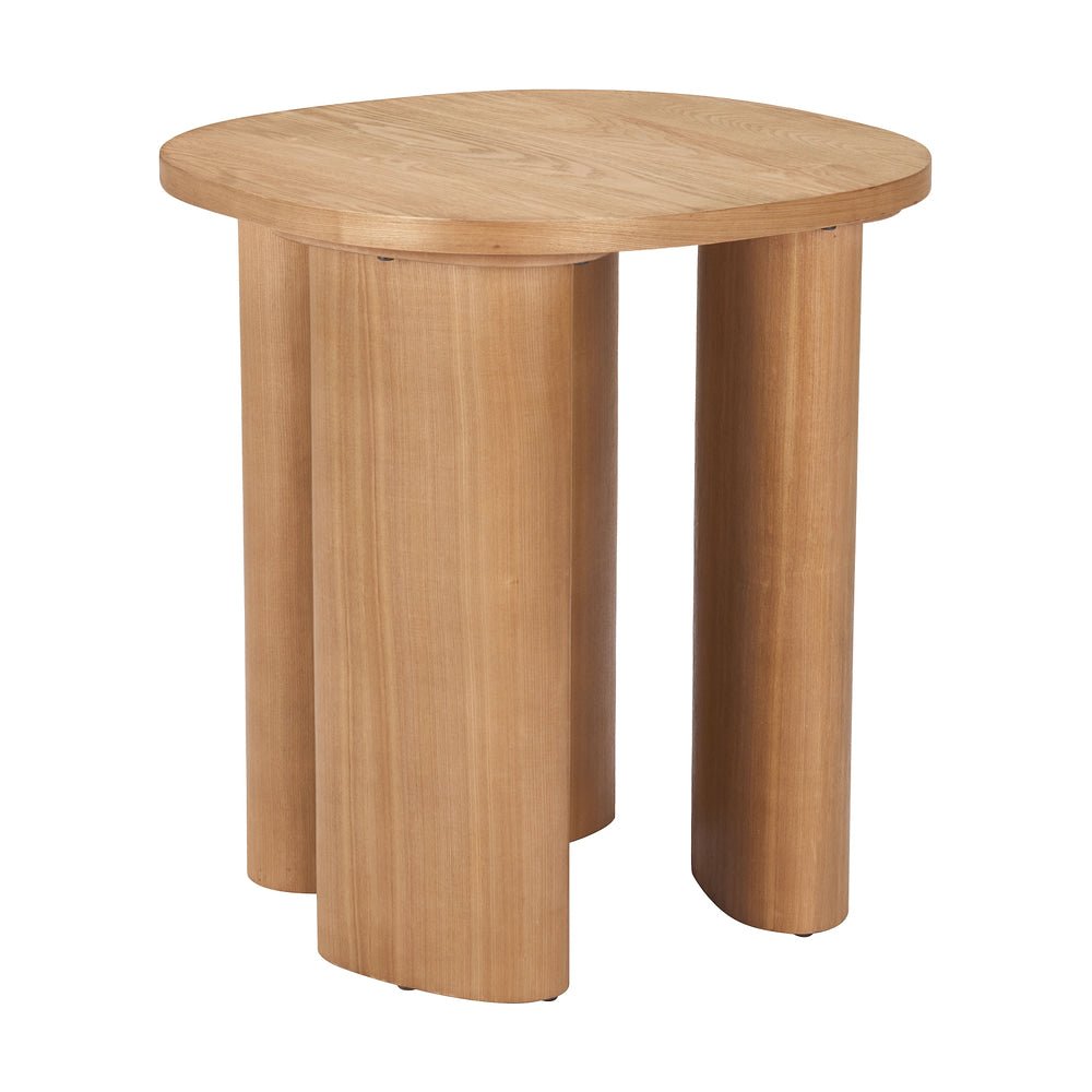 Mesa Auxiliar para Lounge - ZUO BENEN - Natural - Cubierta de MDF con Chapa de Fresno y Estructura de MDF - 110746 - Zuo - NOGAL BEAT - Mesa Comercial Interior