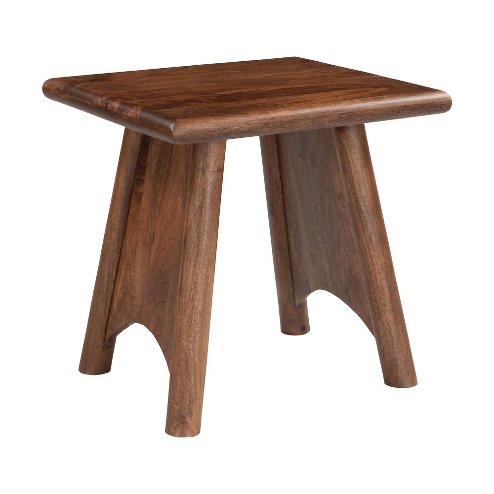 Mesa Auxiliar para Lounge - ZUO HECATE - Nogal - Estructura y Cubierta en Mango Macizo - 111173 - Zuo - NOGAL BEAT - Mesa Comercial Interior