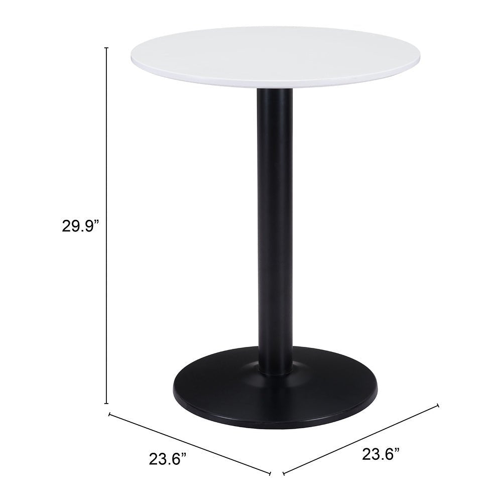Mesa Bistró para Hotel - ZUO ALTO 60x60 101569 - Varios Colores - Cubierta de MDF Pintado y Estructura de Acero con Recubrimiento en Polvo - 101569 - Zuo - NOGAL BEAT - Mesa Comercial Interior