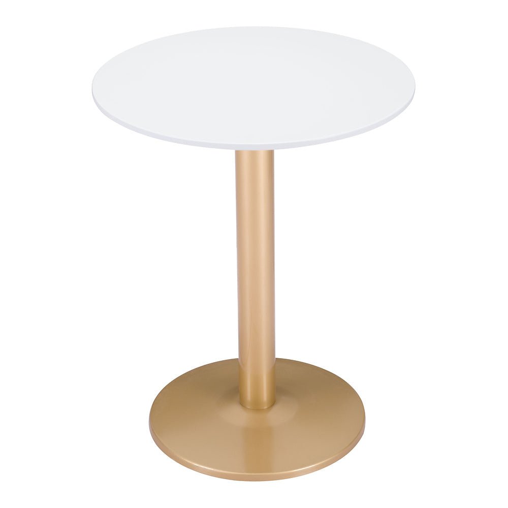Mesa Bistró para Hotel - ZUO ALTO 60x60 101570 - Varios Colores - Cubierta de MDF Pintado y Estructura de Acero con Recubrimiento en Polvo - 101570 - Zuo - NOGAL BEAT - Mesa Comercial Interior