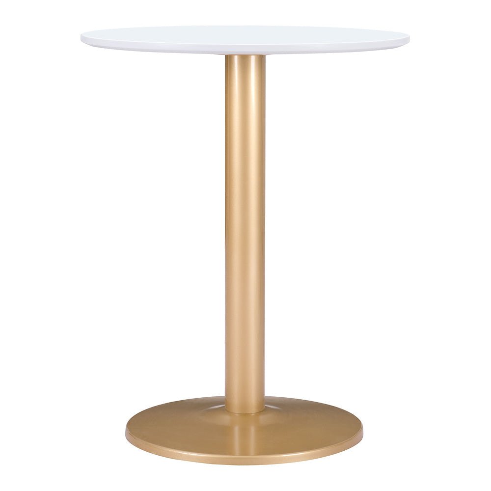 Mesa Bistró para Hotel - ZUO ALTO 60x60 101570 - Varios Colores - Cubierta de MDF Pintado y Estructura de Acero con Recubrimiento en Polvo - 101570 - Zuo - NOGAL BEAT - Mesa Comercial Interior