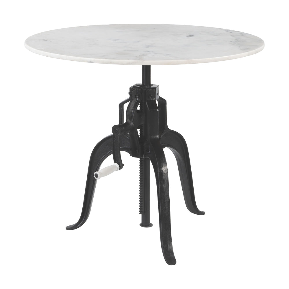 Mesa Bistró para Restaurante - ZUO MUFID - Varios Colores - Cubierta de Mármol Natural y Estructura de Hierro - 110809 - Zuo - NOGAL BEAT - Mesa Comercial Interior