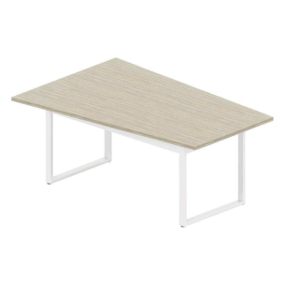 Mesa Colaborativa Bote para Oficina Abierta - GEBESA VENTI - Frente 150 cm - Cubierta de Aglomerado y Base de Acero - GDVE572150CN - GEBESA - NOGAL BEAT - Mesa de Juntas
