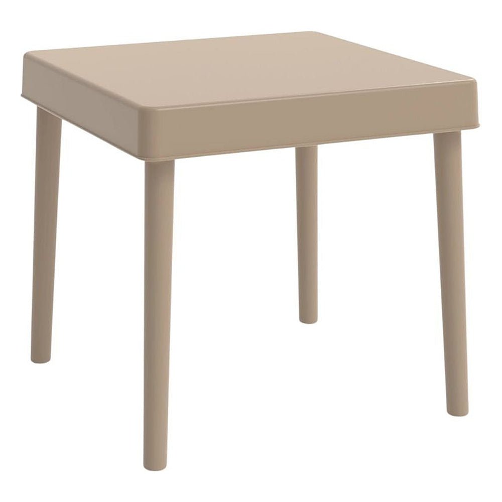 Mesa Comercial al Aire Libre 48 cm - RESOL ALBA - Varios Colores - 4 Puntas Desmontables y Protección UV - 6408 - Resol - NOGAL BEAT - Mesa de Terraza