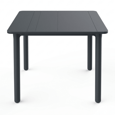 Mesa Comercial al Aire Libre 90 x 90 - RESOL SOLID 90 X 90 - Varios Colores - 4 Puntas y Protección UV - 04170 - Resol - NOGAL BEAT - Mesas