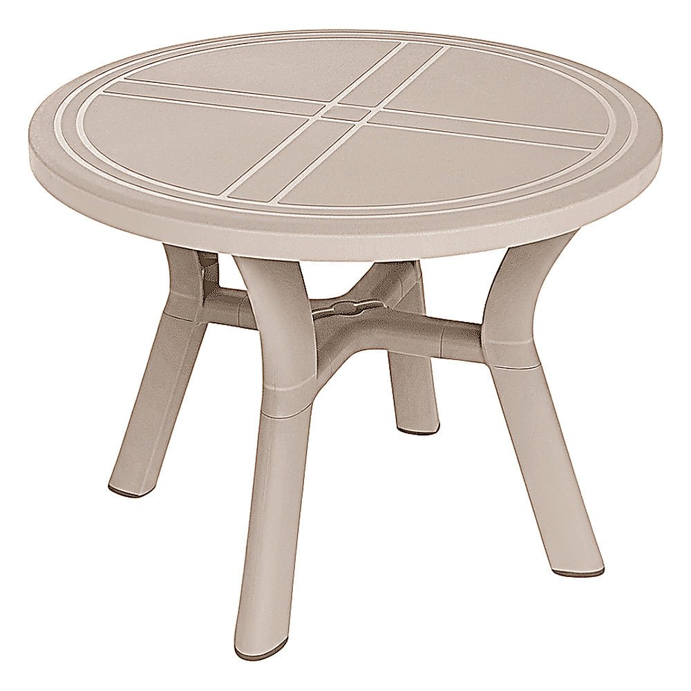 Mesa Comercial al Aire Libre Agujero Parasol - RESOL DALIA 100 DIA - Varios Colores - 4 Puntas Enlazadas con Tacos Antideslizantes y Protección UV - 06683 - Resol - NOGAL BEAT - Mesa de Terraza