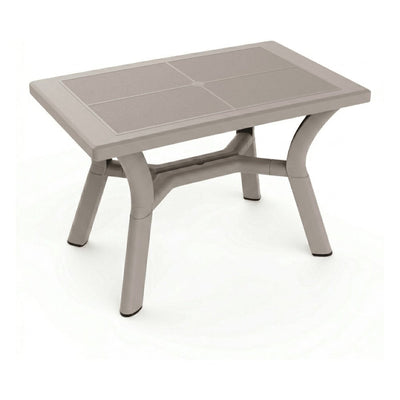 Mesa Comercial al Aire Libre Agujero Parasol - RESOL DALIA 115 X 72 RECYCLED - Varios Colores - Polipropileno Reciclado - Tacos Antideslizantes y Protección UV - 06681 - Resol - NOGAL BEAT - Mesa de Terraza