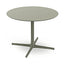 Mesa Comercial al Aire Libre Circular Baja - RESOL TOLEDO XL - Varios Colores - Estructura de Aluminio y Sobre Compacto Fenólico - 05875 - Resol - NOGAL BEAT - Mesa de Terraza