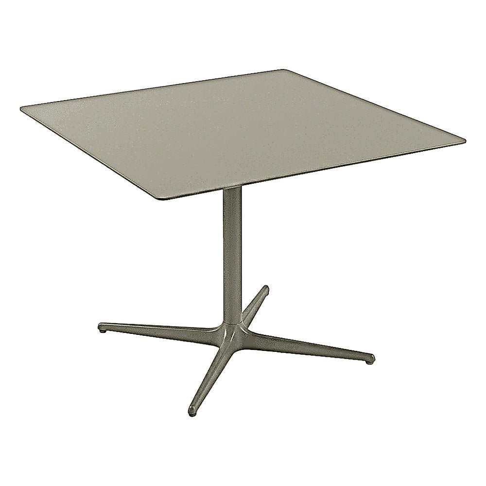 Mesa Comercial al Aire Libre Cuadrada Baja - RESOL TOLEDO XL 90/100 100x100 - Varios Colores - Estructura de Aluminio y Sobre Compacto Fenólico - 05878 - Resol - NOGAL BEAT - Mesa de Terraza