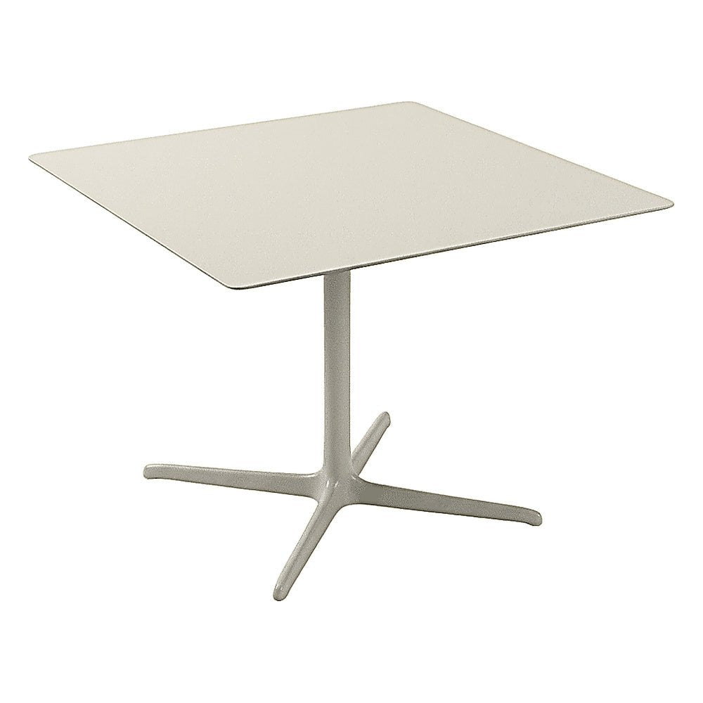 Mesa Comercial al Aire Libre Cuadrada Baja - RESOL TOLEDO XL 90/100 100x100 - Varios Colores - Estructura de Aluminio y Sobre Compacto Fenólico - 05880 - Resol - NOGAL BEAT - Mesa de Terraza