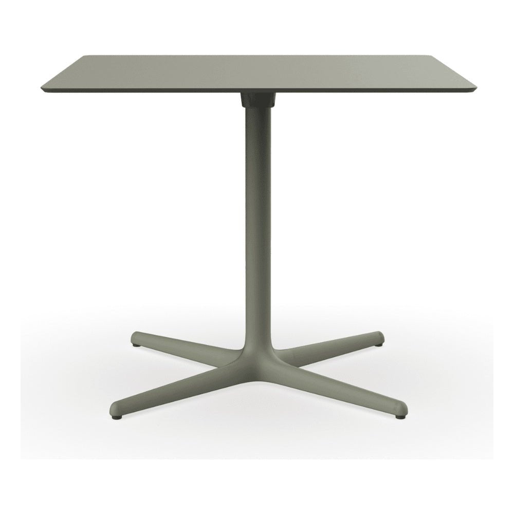 Mesa Comercial al Aire Libre Cuadrada Baja - RESOL TOLEDO XL 90/100 90x90 - Varios Colores - Estructura de Aluminio y Compacto Fenólico - 05872 - Resol - NOGAL BEAT - Mesa de Terraza