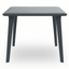 Mesa cuadrada Resol New Dessa 90x90 en polipropileno con estructura de acero anticorrosivo para exterior.