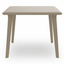 Mesa cuadrada Resol New Dessa 90x90 en polipropileno con estructura de acero anticorrosivo para exterior.