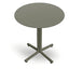 Mesa Comercial Baja al Aire Libre Circular - RESOL BINI HPL - Varios Colores - Protección UV y Tablero HPL - 06074 - Resol - NOGAL BEAT - Mesa Comercial Exterior