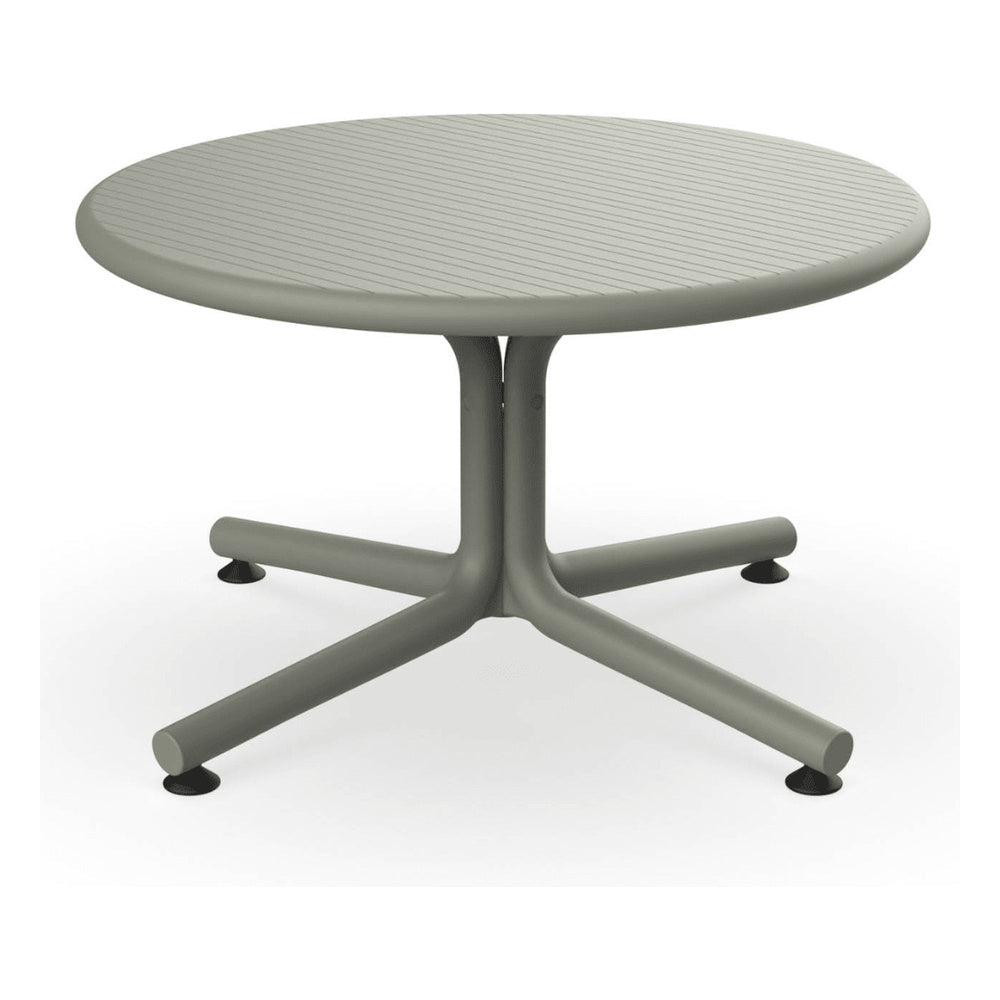 Mesa Comercial Baja al Aire Libre Circular - RESOL BINI LOUNGE - Varios Colores - Protección UV - 05399 - Resol - NOGAL BEAT - Mesa de Terraza