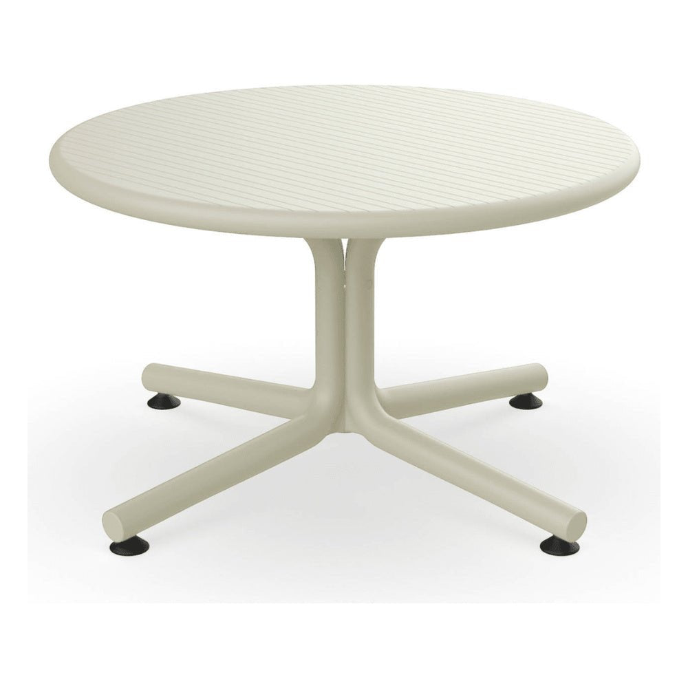 Mesa Comercial Baja al Aire Libre Circular - RESOL BINI LOUNGE - Varios Colores - Protección UV - 05400 - Resol - NOGAL BEAT - Mesa de Terraza
