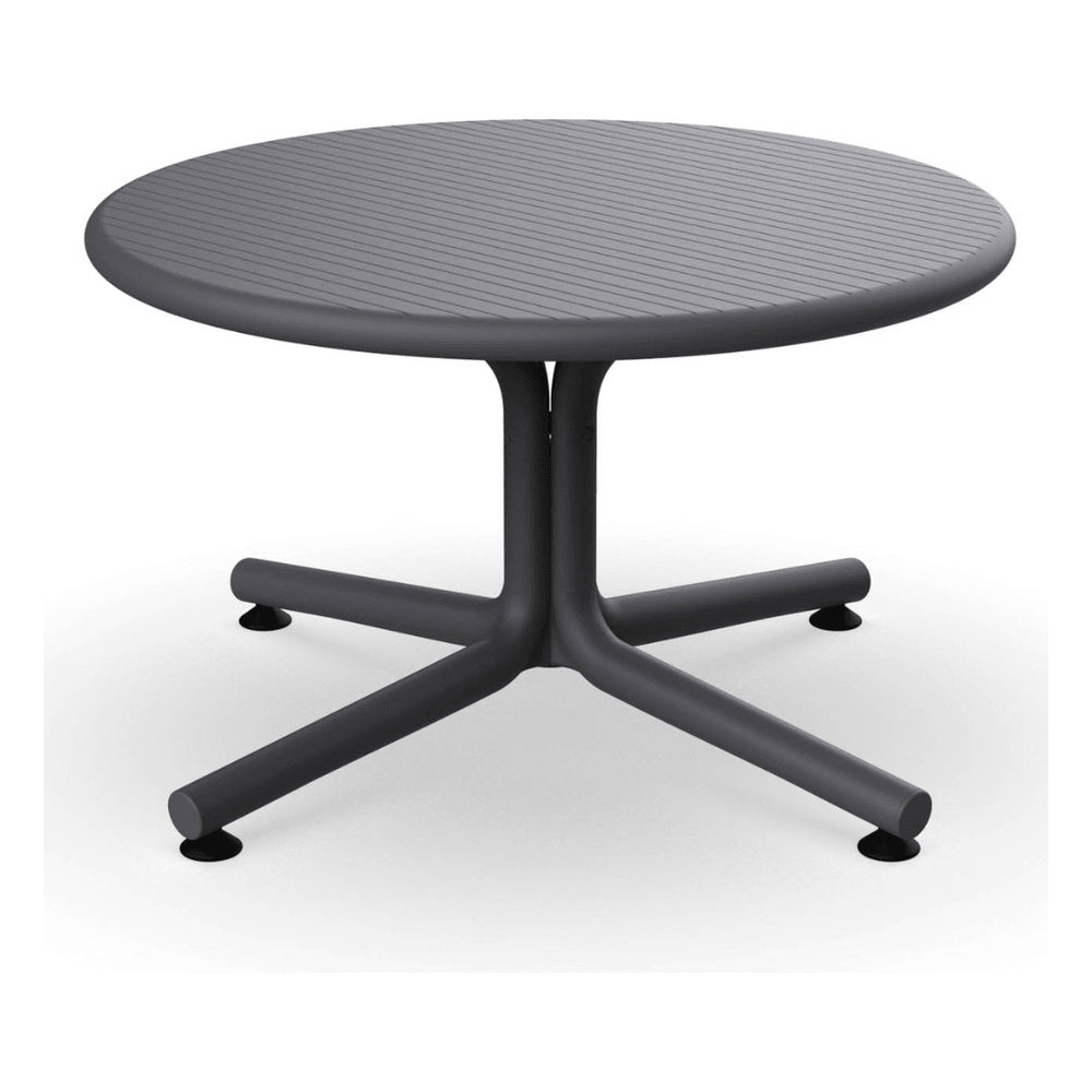 Mesa Comercial Baja al Aire Libre Circular - RESOL BINI LOUNGE - Varios Colores - Protección UV - 05398 - Resol - NOGAL BEAT - Mesa de Terraza