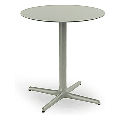 Mesa Comercial Baja al Aire Libre Circular - RESOL TOLEDO Ø70 ROUND - Varios Colores - Estructura de Aluminio y Sobre HPL - 05917 - Resol - NOGAL BEAT - Mesa de Terraza