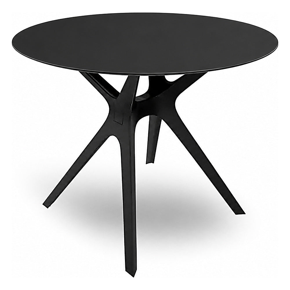 Mesa Comercial Baja al Aire Libre Circular - RESOL VELA S Ø80 - Varios Colores - Tecnología Asistida Gas con Protección UV y Enlazadas - 03047 - Resol - NOGAL BEAT - Mesa de Terraza