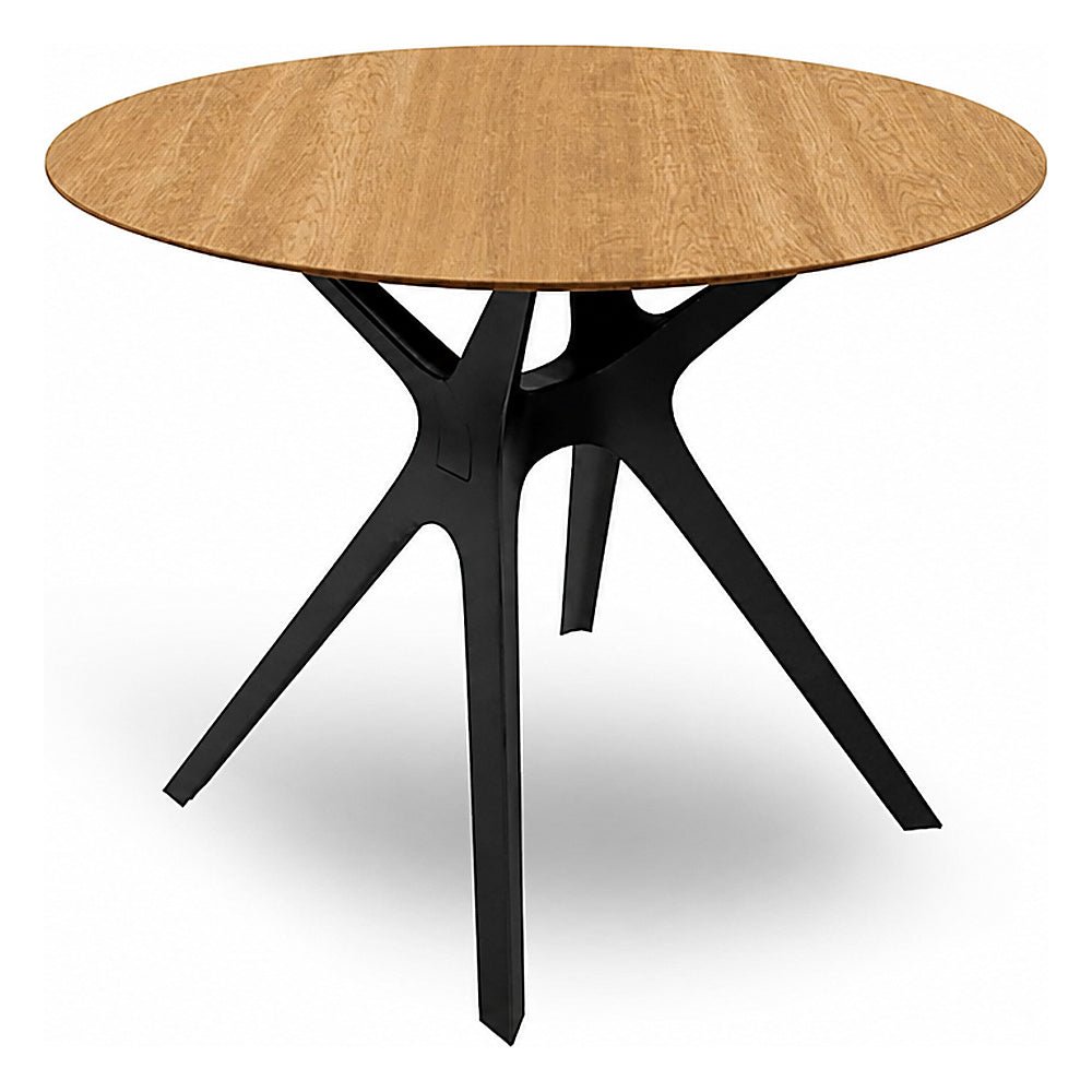 Mesa Comercial Baja al Aire Libre Circular - RESOL VELA S Ø80 - Varios Colores - Tecnología Asistida Gas con Protección UV y Enlazadas - 04035 - Resol - NOGAL BEAT - Mesa de Terraza