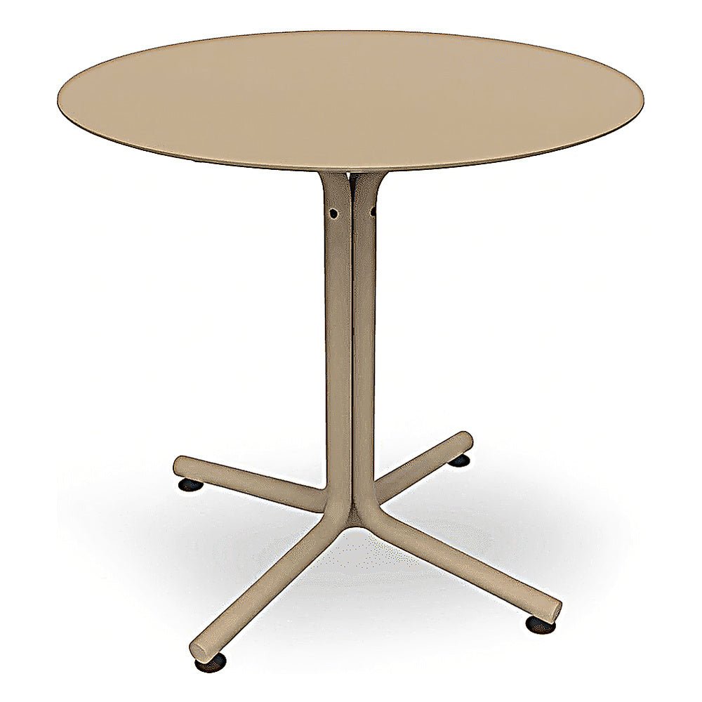 Mesa Comercial Circular - RESOL BINI HPL - Varios Colores - Protección UV - Tablero en Compacto Fenólico - 06637 - Resol - NOGAL BEAT - Mesa Comercial Exterior