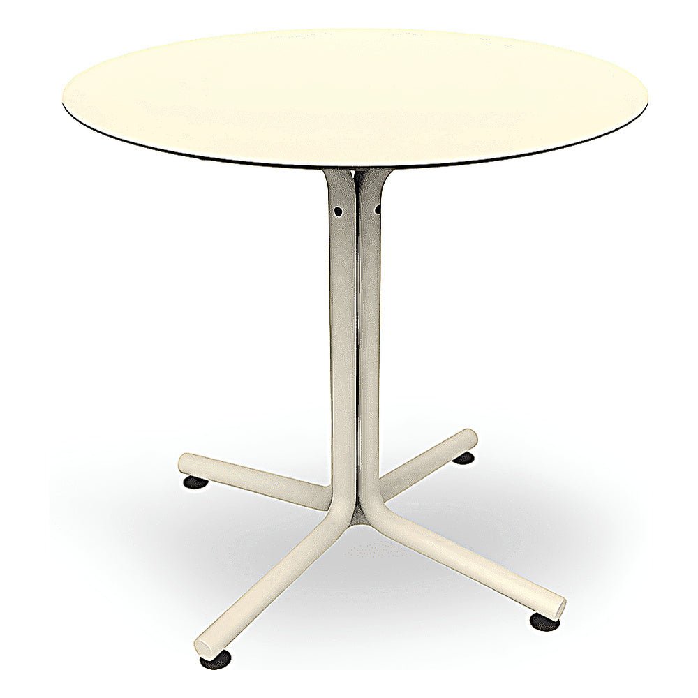 Mesa Comercial Circular - RESOL BINI HPL - Varios Colores - Protección UV - Tablero en Compacto Fenólico - 06636 - Resol - NOGAL BEAT - Mesa Comercial Exterior