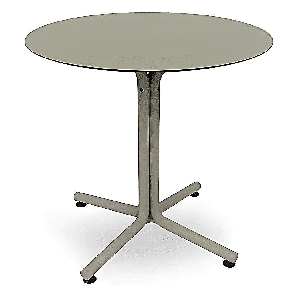Mesa Comercial Circular - RESOL BINI HPL - Varios Colores - Protección UV - Tablero en Compacto Fenólico - 06635 - Resol - NOGAL BEAT - Mesa Comercial Exterior
