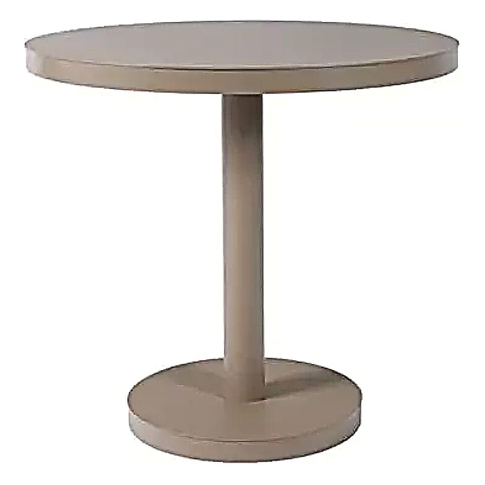 Mesa Comercial para Restaurantes Circular - RESOL BARCINO PIE CENTRAL Ø60 ROUND - Varios Colores - Estructura de Aluminio - 01431 - Resol - NOGAL BEAT - Mesa Comercial Interior