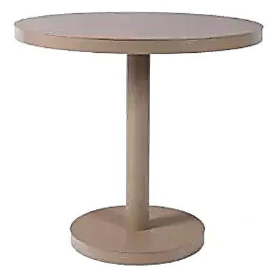 Mesa Comercial para Restaurantes Circular - RESOL BARCINO PIE CENTRAL Ø80 ROUND - Varios Colores - Estructura de Aluminio - 01423 - Resol - NOGAL BEAT - Mesa Comercial Interior