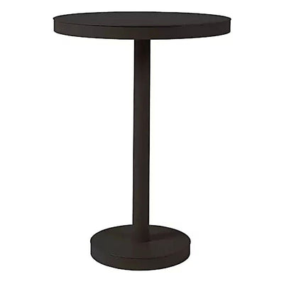 Mesa Comercial para Restaurantes Circular - RESOL BARCINO PIE CENTRAL Ø80 ROUND - Varios Colores - Estructura de Aluminio - 01424 - Resol - NOGAL BEAT - Mesa Comercial Interior