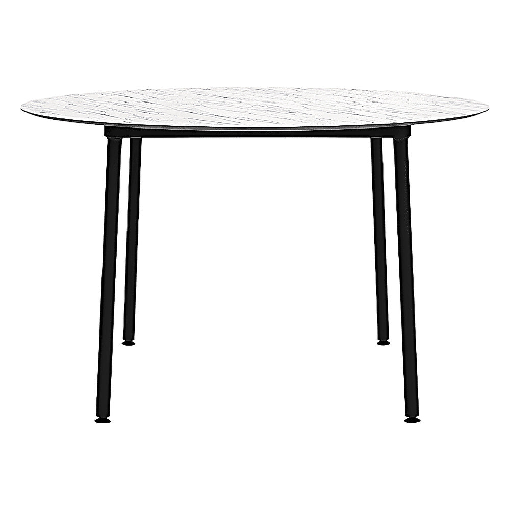 Mesa Comercial para Restaurantes - RESOL HUB Ø120 - Varios Colores - Estructura de Aluminio Lacado - 06648 - Resol - NOGAL BEAT - Mesa Comercial Interior