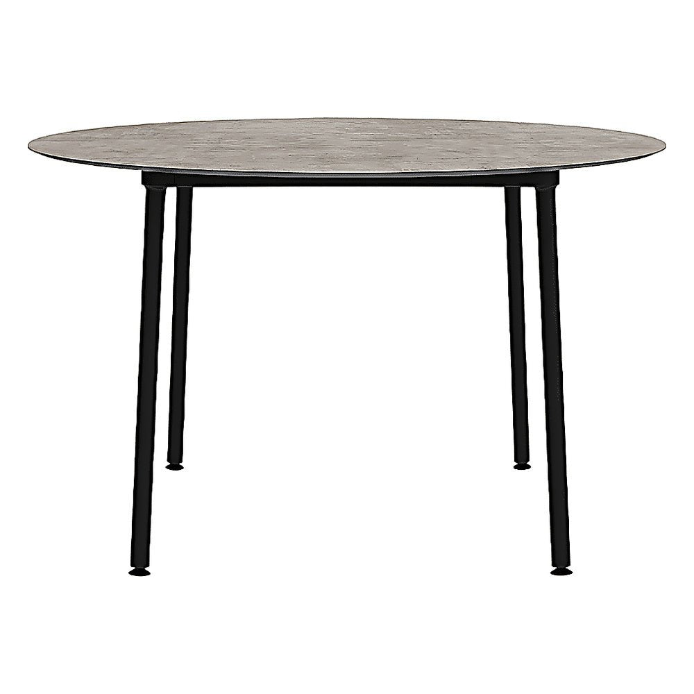 Mesa Comercial para Restaurantes - RESOL HUB Ø120 - Varios Colores - Estructura de Aluminio Lacado - 06647 - Resol - NOGAL BEAT - Mesa Comercial Interior
