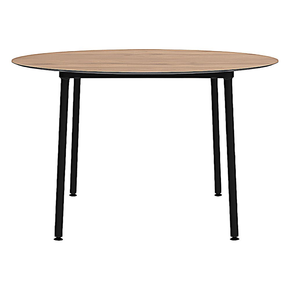 Mesa Comercial para Restaurantes - RESOL HUB Ø120 - Varios Colores - Estructura de Aluminio Lacado - 06646 - Resol - NOGAL BEAT - Mesa Comercial Interior