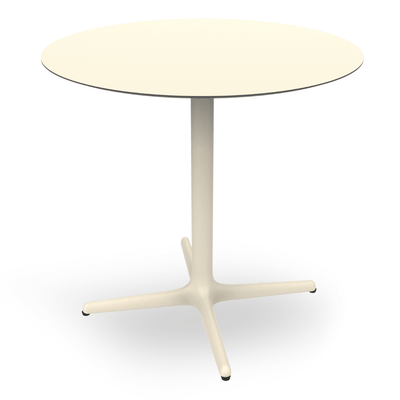 Mesa Comercial - RESOL TOLEDO Ø80 - Varios Colores - Estructura de Aluminio Pintado y Sobre en HPL - 06102 - Resol - NOGAL BEAT - Mesas