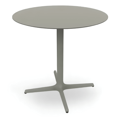 Mesa Comercial - RESOL TOLEDO Ø80 - Varios Colores - Estructura de Aluminio Pintado y Sobre en HPL - 06571 - Resol - NOGAL BEAT - Mesas