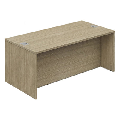 Mesa Compartida para Coworking - GEBESA G-CONNECT - Frente 240 cm - Doble · Alto 75 cm - GBG523240CN - GEBESA - NOGAL BEAT - Mesa Comercial Interior