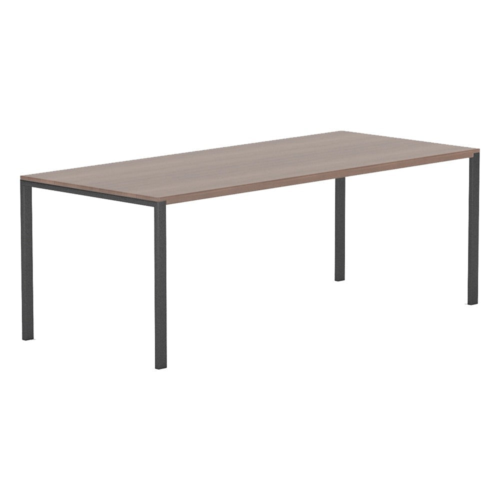 Mesa Comunal para Restaurante - GEBESA GRC BRADY - Frente 120 cm - Alto 75 cm - Base de Acero - GGRY530244830 - GEBESA - NOGAL BEAT - Mesa Comercial Interior