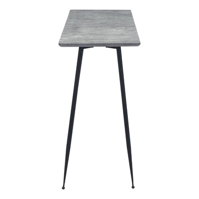 MESA CONSOLA NOGAL BEAT GARD | Mesa Ocasional Decorativa | 77 cm | Estructura Acero | Gris | MDF Hormigón Sintético | Interior - 101887 - Zuo - NOGAL BEAT - Mesas