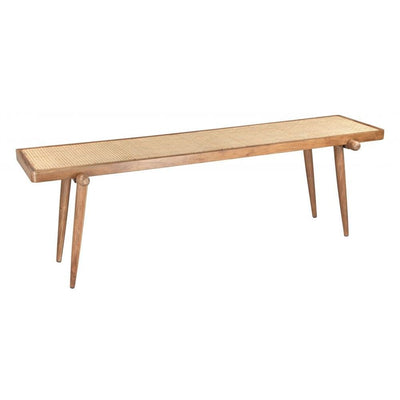 MESA CONSOLA NOGAL BEAT OLYPHANT | Mesa Consola Ocasional Decorativa | 64 cm | Natural | Madera de Acacia Ratán | Interior - 109469 - Zuo - NOGAL BEAT -