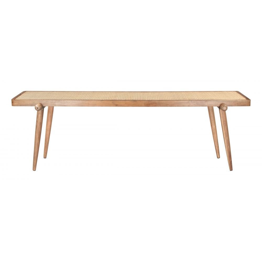 MESA CONSOLA NOGAL BEAT OLYPHANT | Mesa Consola Ocasional Decorativa | 64 cm | Natural | Madera de Acacia Ratán | Interior - 109469 - Zuo - NOGAL BEAT -