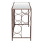 Mesa Consola para Área de Descanso - ZUO CONVALE - Bronce - Cubierta de MDF y Estructura de Acero Pintado - 109836 - Zuo - NOGAL BEAT - Mesa Comercial Interior