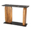 Mesa Consola para Habitación de Hotel - ZUO PEMBA - Multicolor - Cubierta de Mármol Natural y Estructura de Hierro con Recubrimiento en Polvo - 109770 - Zuo - NOGAL BEAT - Mesa Comercial Interior