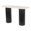 Mesa Consola para Lobby de Hotel - ZUO IZOLA - Varios Colores - Cubierta de Mármol Natural y Estructura de MDF - 110230 - Zuo - NOGAL BEAT - Mesa Comercial Interior